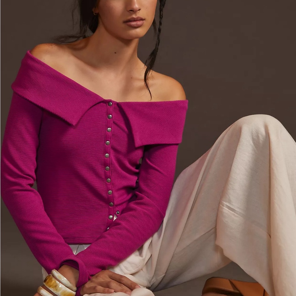 Anthropologie off the shoulder top